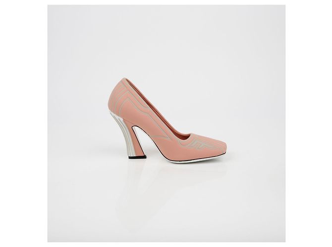 Fendi Pumps Freedom Square Taglia Rosa - vista 7