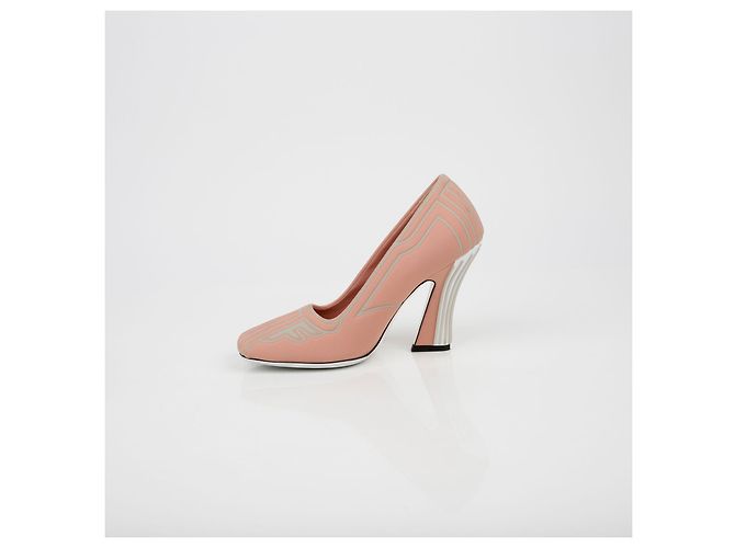 Fendi Pumps Freedom Square Taglia Rosa - vista 8