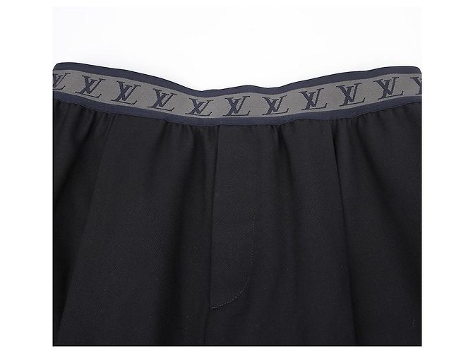 Louis Vuitton Logo Elastische Hosen Größe Schwarz - Ansicht 3