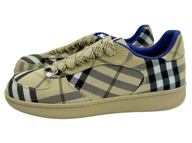 Burberry Sneakers Terry Check Marrone - vista 2