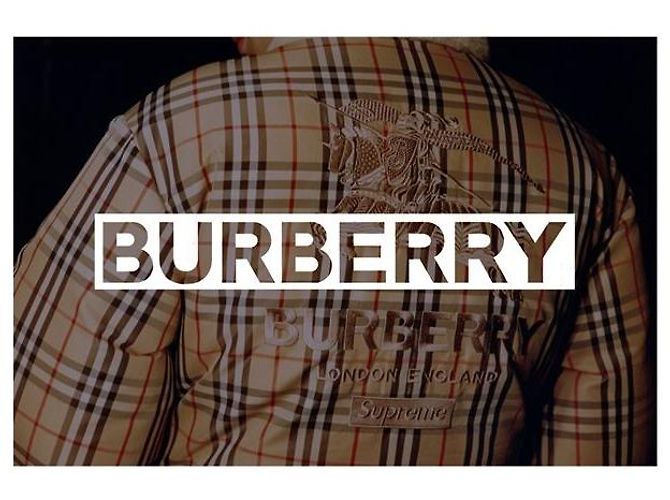 Burberry Sneakers Terry Check Marrone - vista 5