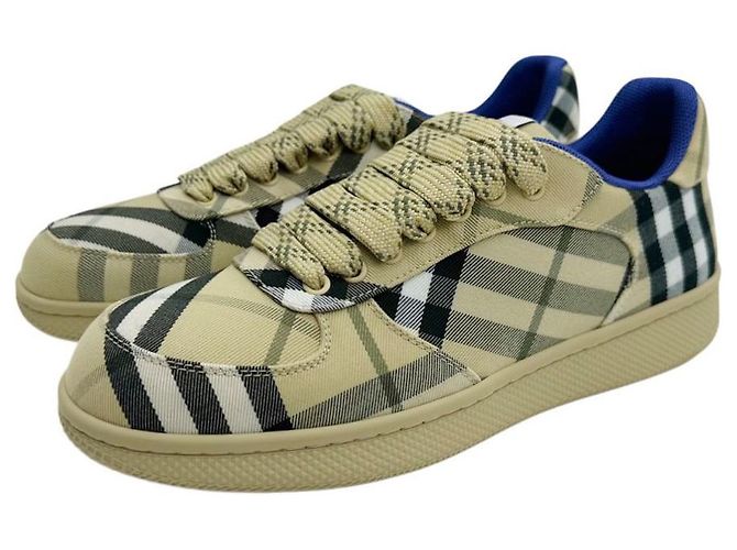 Burberry Sneakers Terry Check Marrone - vista 6