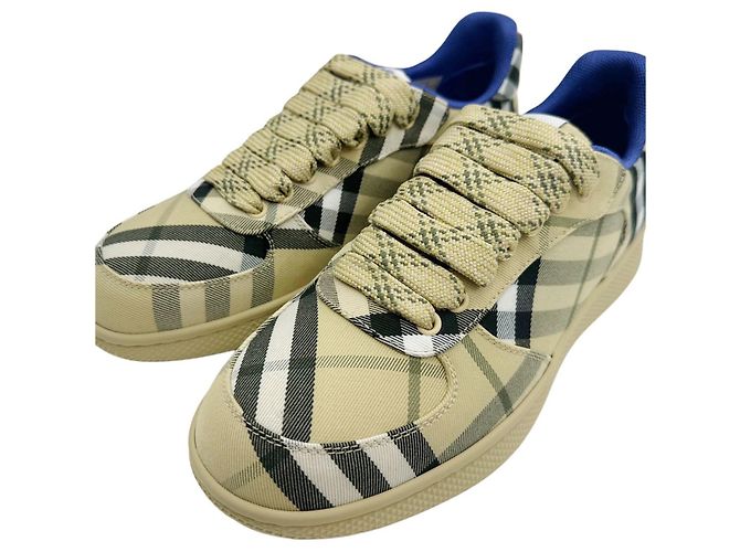Burberry Sneakers Terry Check Marrone - vista 9