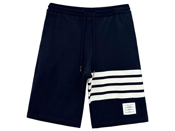 Thom Browne Shorts da allenamento con bracciale Blu - vista 6