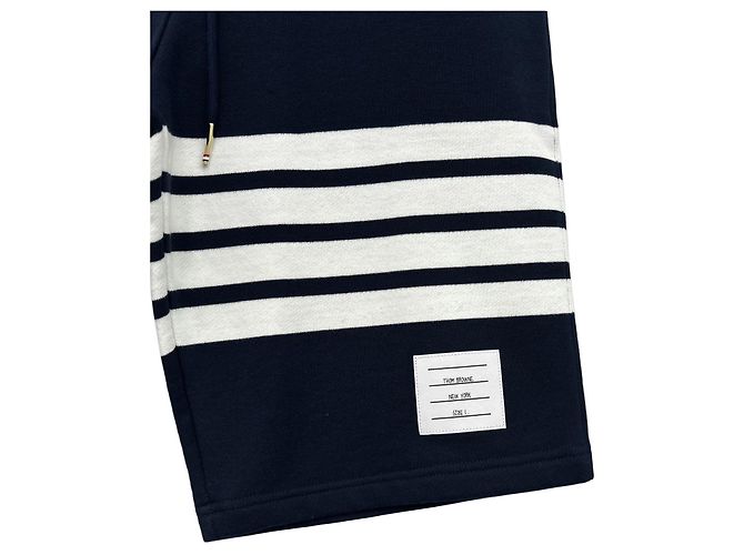 Thom Browne Shorts da allenamento con bracciale Blu - vista 8