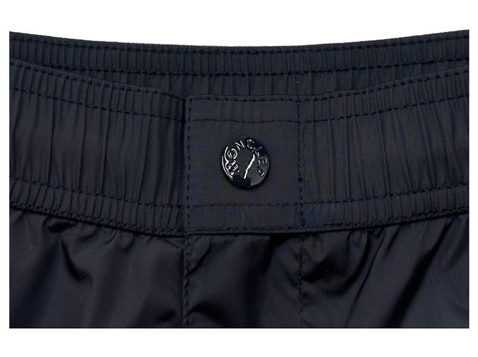 Costumi da bagno da uomo Moncler a tre strisce con patch, blu navy - vista 10