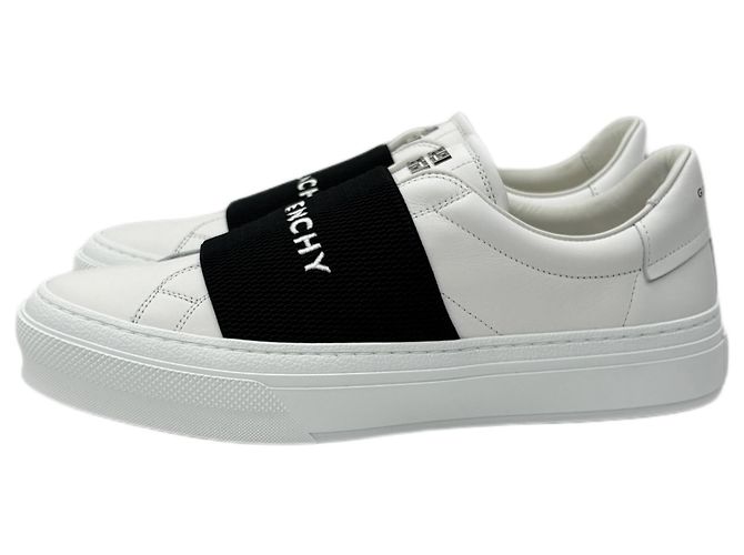 Givenchy Sneakers Slip-On City Court Banding Bianco - vista 2