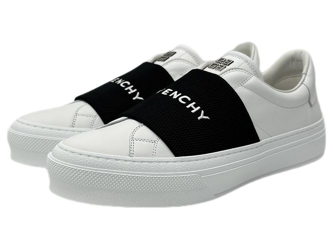 Givenchy Sneakers Slip-On City Court Banding Bianco - vista 6