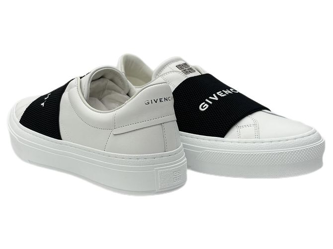 Givenchy Sneakers Slip-On City Court Banding Bianco - vista 8