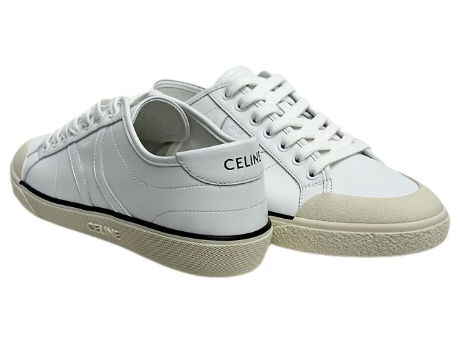 Céline Baskets basses à lacets Blanc - vue 8