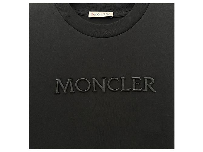 Damen T-Shirt mit Moncler Logo-Patch Schwarz - Ansicht 4