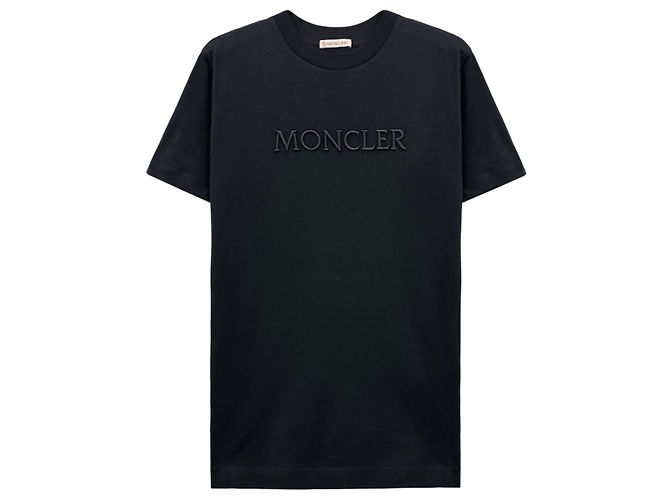 Damen T-Shirt mit Moncler Logo-Patch Schwarz - Ansicht 5