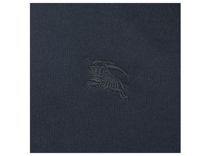 Burberry Felpa con cappuccio da uomo in cotone blu navy - vista 14