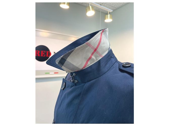 Mezzo trench Harbourne blu navy di Burberry - vista 15
