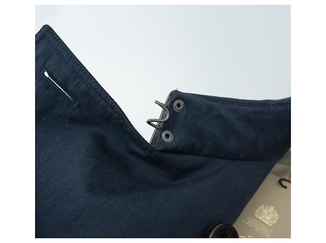 Mezzo trench Harbourne blu navy di Burberry - vista 17