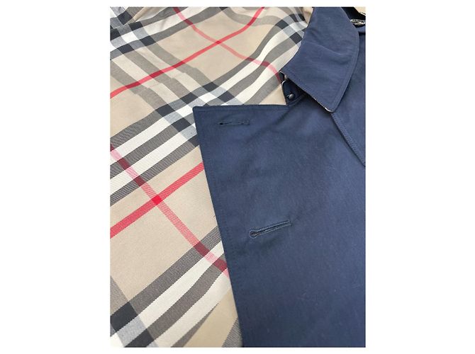 Mezzo trench Harbourne blu navy di Burberry - vista 20