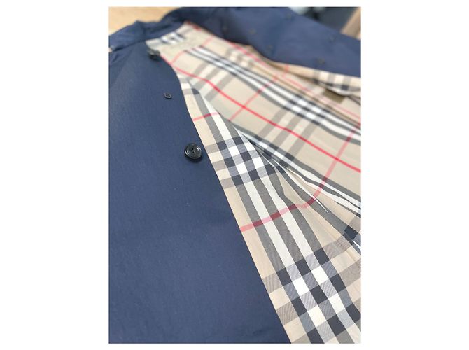 Mezzo trench Harbourne blu navy di Burberry - vista 21