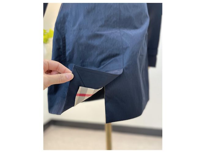 Mezzo trench Harbourne blu navy di Burberry - vista 22