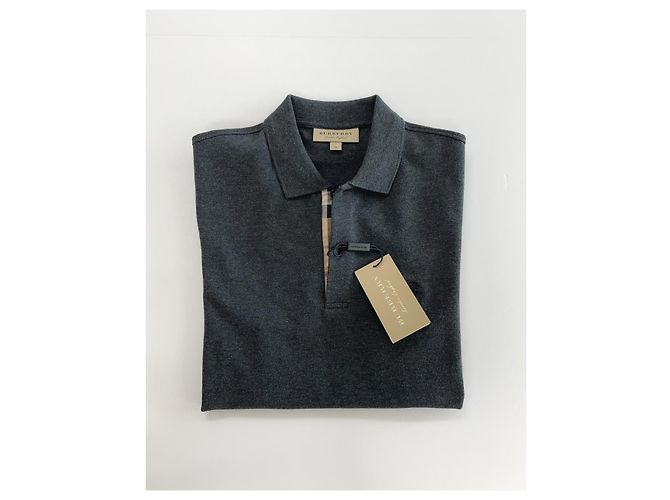 Burberry Camicia PK da uomo ricamata con lettere grigio scuro Rosso - vista 13