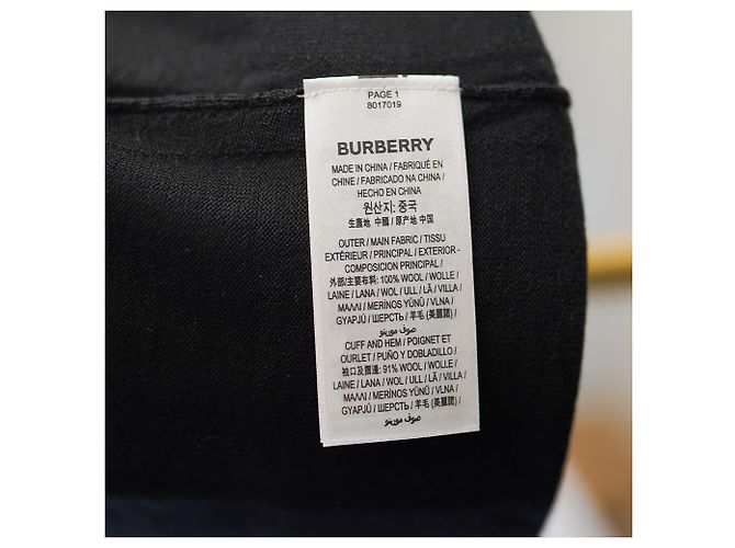 Burberry Suéter de lana BEMPTON NB NEGRO - vista 10
