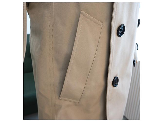 Burberry Abrigo Trench Mujer Harbourne Honey Castaño - vista 10