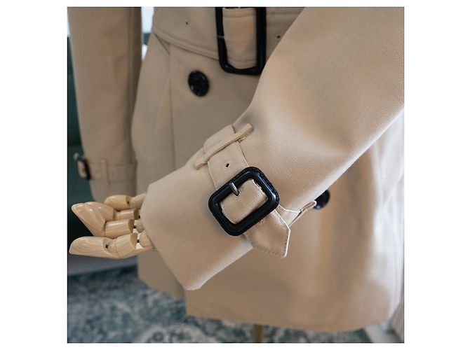 Burberry Abrigo Trench Mujer Harbourne Honey Castaño - vista 11