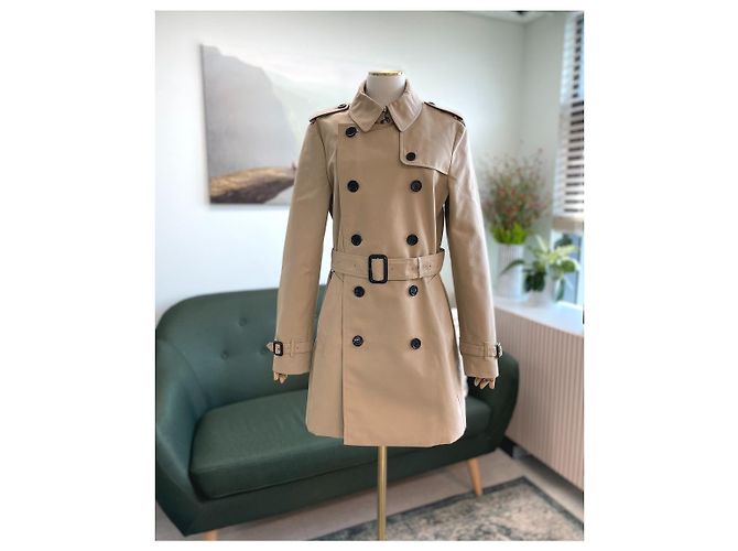 Burberry Abrigo Trench Mujer Harbourne Honey Castaño - vista 12