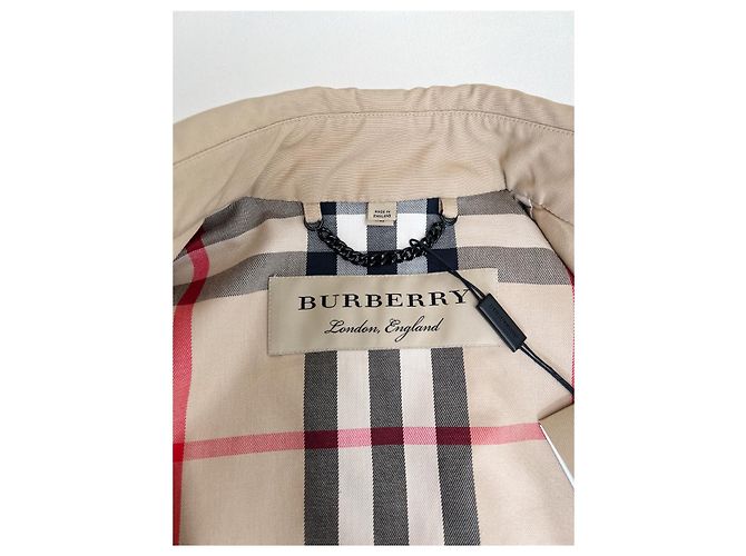 Burberry Abrigo Trench Mujer Harbourne Honey Castaño - vista 13