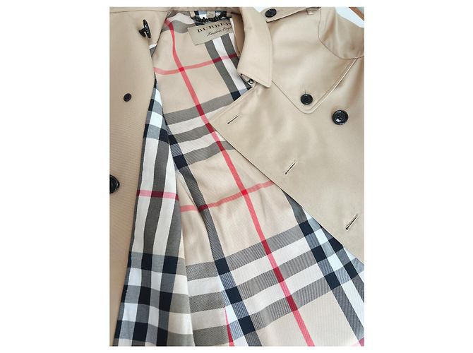 Burberry Abrigo Trench Mujer Harbourne Honey Castaño - vista 14