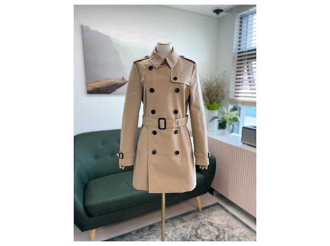 Burberry Abrigo Trench Mujer Harbourne Honey Castaño - vista 3
