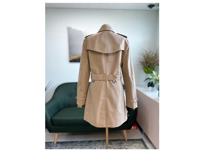 Burberry Abrigo Trench Mujer Harbourne Honey Castaño - vista 4