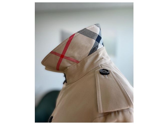 Burberry Abrigo Trench Mujer Harbourne Honey Castaño - vista 6