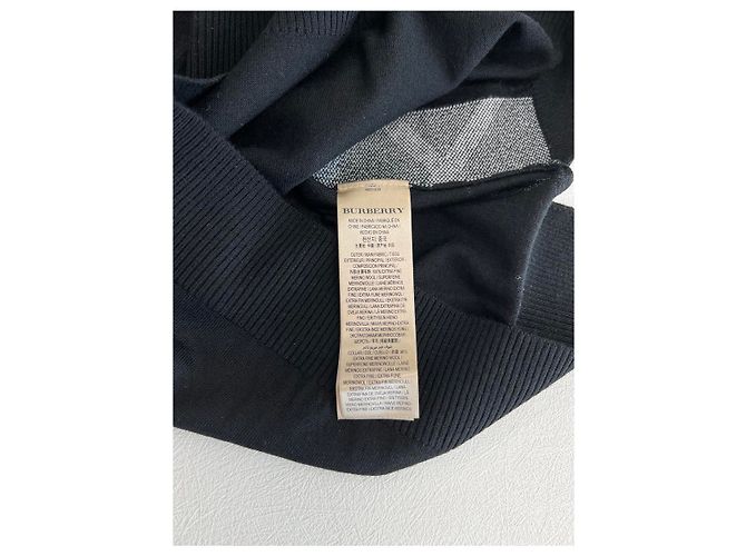 Burberry Suéter de punto de lana a cuadros Meigan negro - vista 20