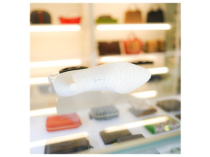 Gucci Stivali da pioggia da donna in gomma bianchi Bianco - vista 13