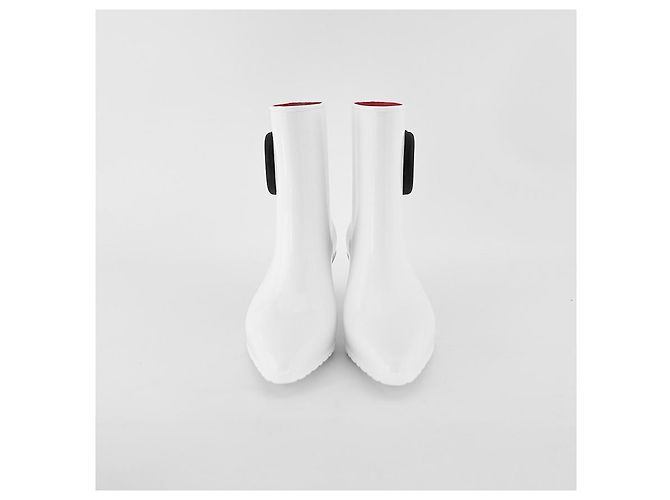 Gucci Stivali da pioggia da donna in gomma bianchi Bianco - vista 23