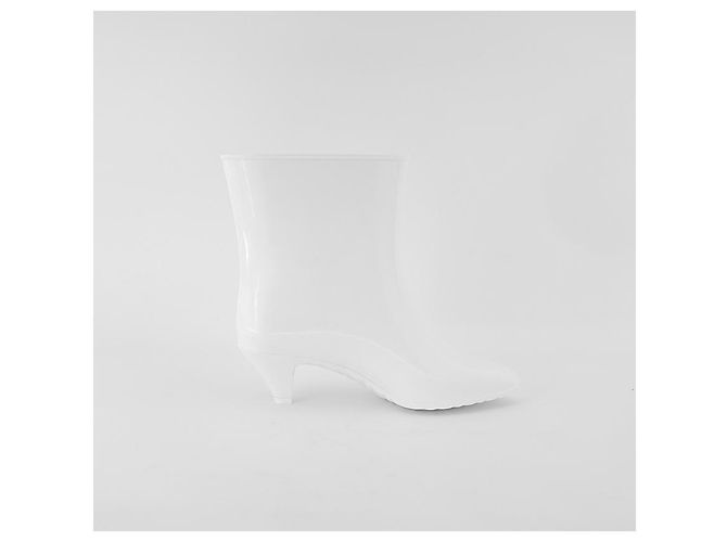 Gucci Stivali da pioggia da donna in gomma bianchi Bianco - vista 24