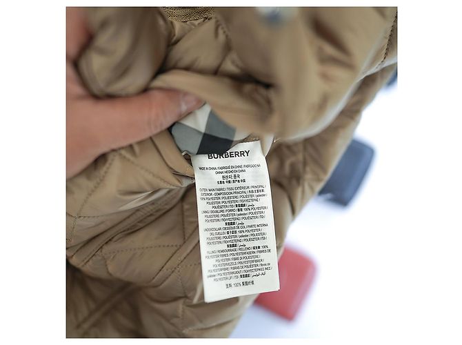 Burberry Dalry gesteppte Jacke aus Polyester in Camel, leichtes Essentials Braun - Ansicht 13