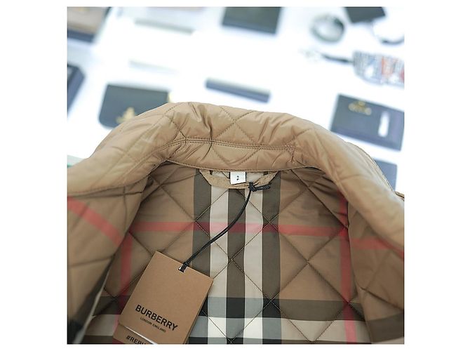 Burberry Dalry gesteppte Jacke aus Polyester in Camel, leichtes Essentials Braun - Ansicht 15