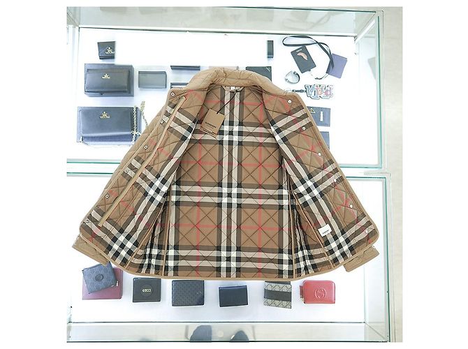 Burberry Dalry gesteppte Jacke aus Polyester in Camel, leichtes Essentials Braun - Ansicht 18