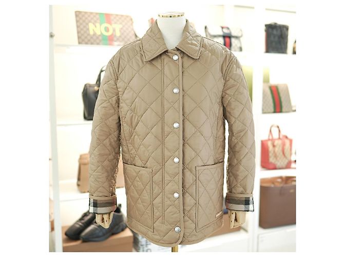 Burberry Dalry gesteppte Jacke aus Polyester in Camel, leichtes Essentials Braun - Ansicht 2