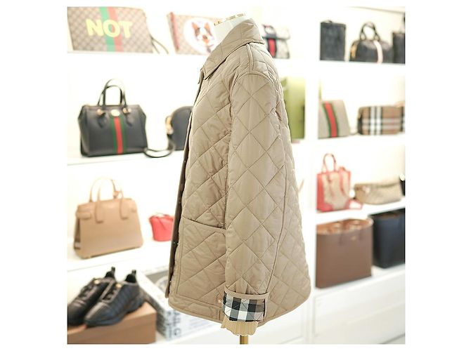 Burberry Dalry gesteppte Jacke aus Polyester in Camel, leichtes Essentials Braun - Ansicht 4