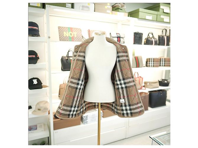 Burberry Dalry gesteppte Jacke aus Polyester in Camel, leichtes Essentials Braun - Ansicht 6