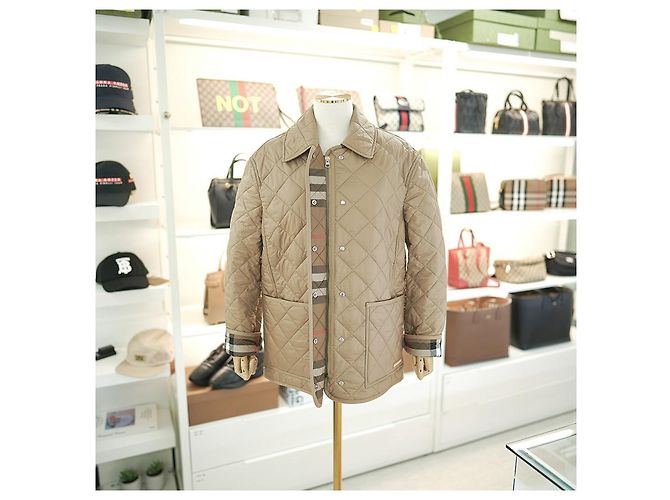 Burberry Dalry gesteppte Jacke aus Polyester in Camel, leichtes Essentials Braun - Ansicht 7