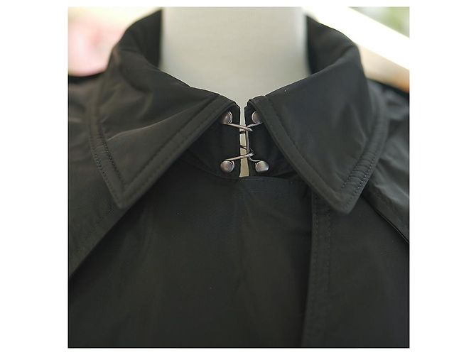 Burberry Trenchcoat aus Polyester Schwarz mit Kapuze Regenmantel - Ansicht 10