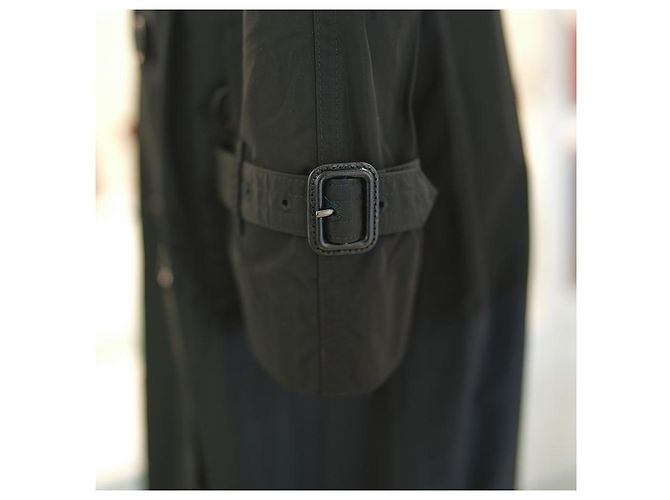 Burberry Trenchcoat aus Polyester Schwarz mit Kapuze Regenmantel - Ansicht 11