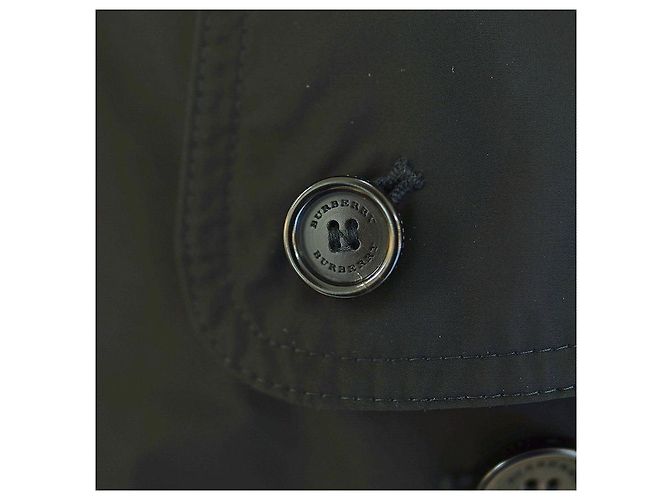 Burberry Trenchcoat aus Polyester Schwarz mit Kapuze Regenmantel - Ansicht 16