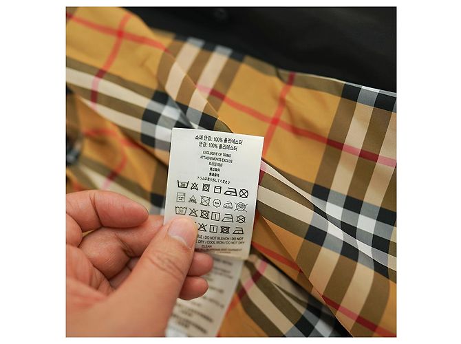 Burberry Trenchcoat aus Polyester Schwarz mit Kapuze Regenmantel - Ansicht 9