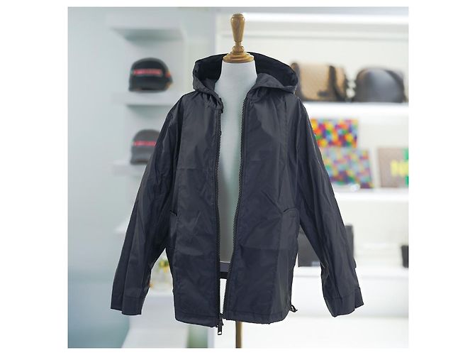 Burberry Giacca a vento con cappuccio da donna Winchester in nylon blu navy - vista 16
