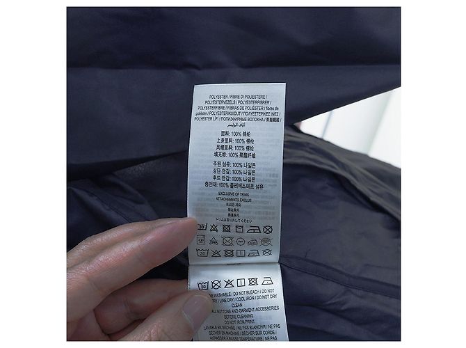 Burberry Giacca a vento con cappuccio da donna Winchester in nylon blu navy - vista 20