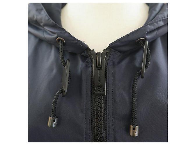 Burberry Giacca a vento con cappuccio da donna Winchester in nylon blu navy - vista 6